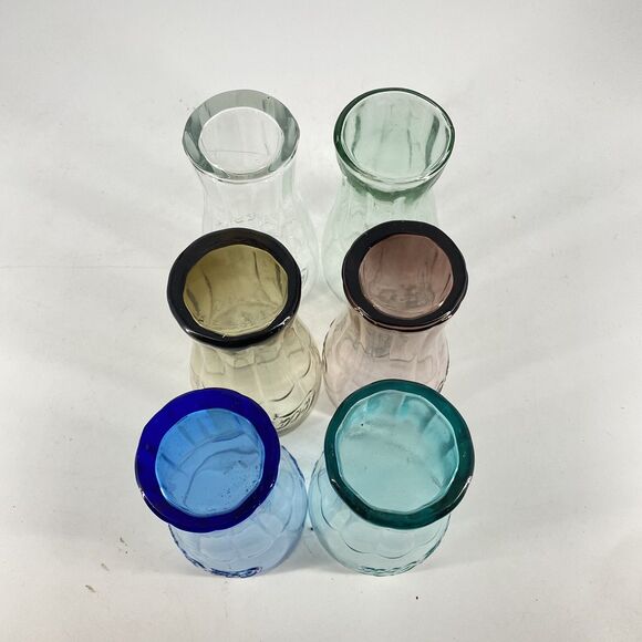 Set of 6 McDONALD'S Coca Cola Coke Glasses All Different Colors - Picture 5 of 5